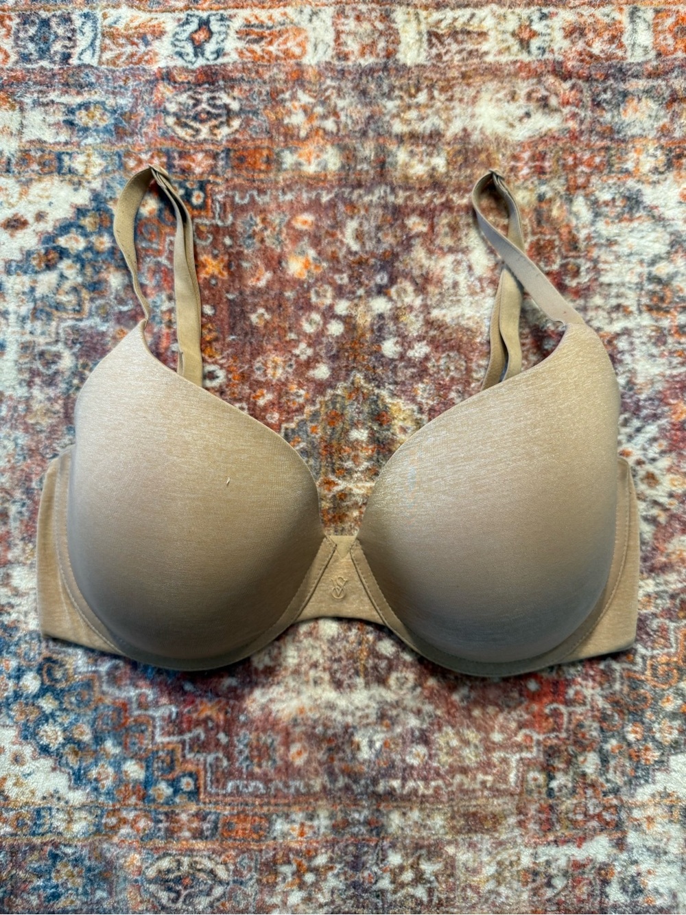 Victoria’s Secret Uplift Semi Demi Bra Nude Beige 34DD